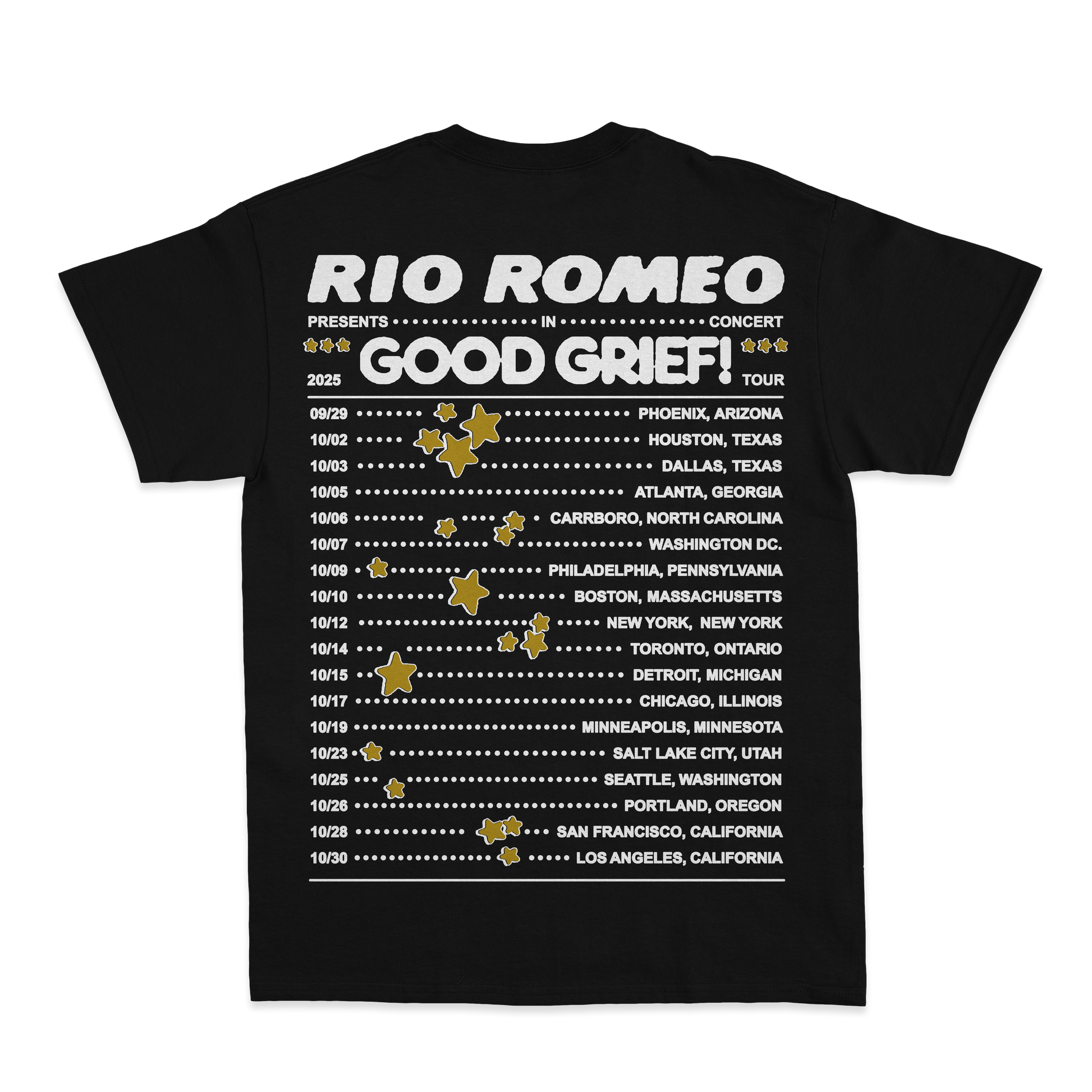 Good Grief Tour T-Shirt – Rio Romeo Good Grief Tour T-Shirt – Rio Romeo